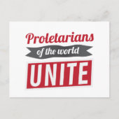 Proletarier der UNITE Postkarte (Vorderseite)