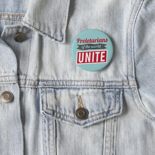 Proletarier der Welt VEREINIGEN Button (Beispiel)