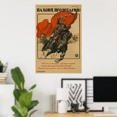 Proletarier kommen auf Ihr Pferd! ~ Sowjetische Ge Poster (Heimbüro)
