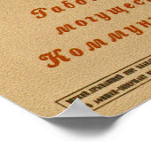 Proletarier kommen auf Ihr Pferd! ~ Sowjetische Ge Poster (Ecke)