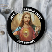 PROLIFE ABSTIMMUNG CATHOLIC SACRED HERART JESUS BUTTON (Beispiel)