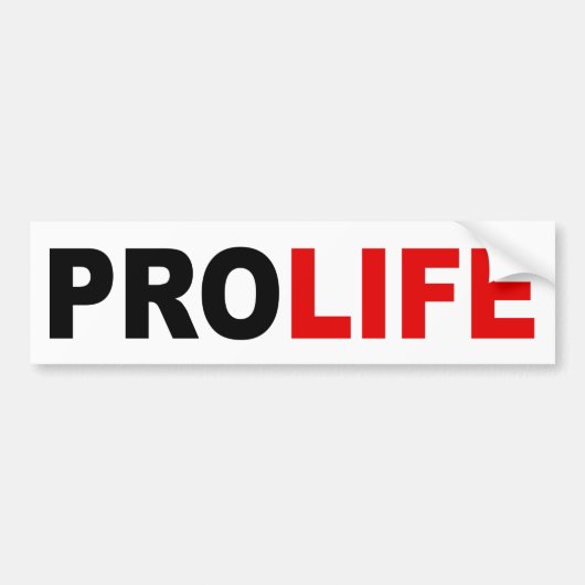 "PROLIFE" AUTOAUFKLEBER (Vorne)