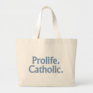 Prolife. Katholisch Jumbo Stoffbeutel
