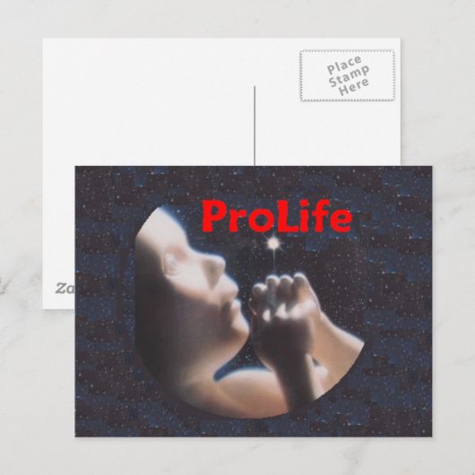 ProLife Postkarte (Vorne/Hinten)