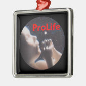 ProLife Verzierung Silbernes Ornament (Links)