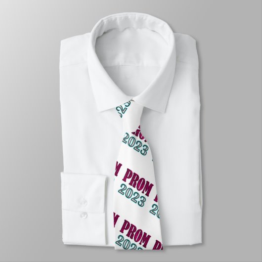 Prom 2023, weißer Hintergrund Krawatte (Gebunden)