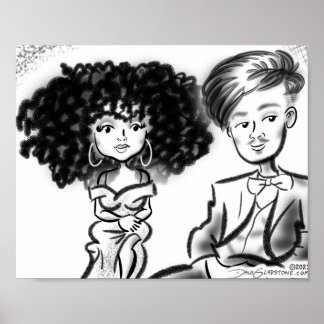 Prom #Caricatures Print 2021a Poster