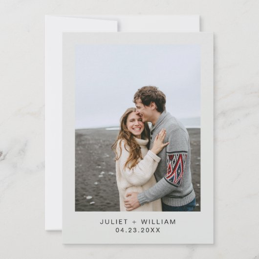 Prom Costume Masquerade Ball Hochzeit Save The Date (Rückseite)