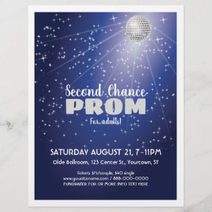 Prom der zweiten Chance für Erwachsene Flyer