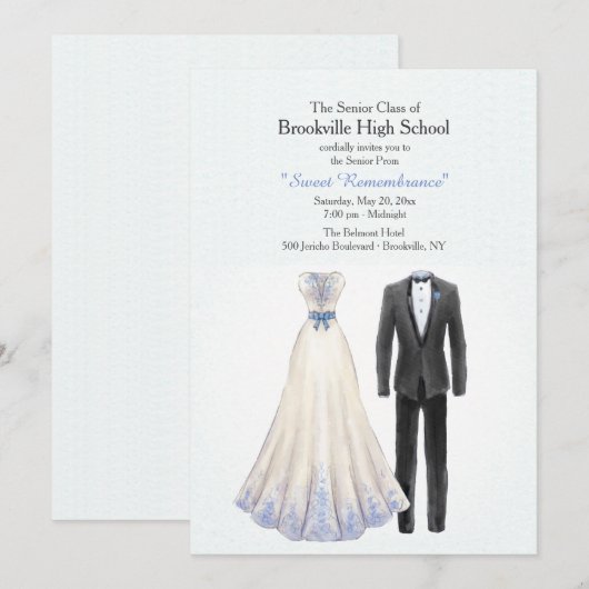 Prom-Einladung Einladung (Vorne/Hinten)