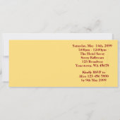 Prom Einladung Ticket Stil,Masquerade,Chic,Trend (Rückseite)