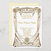 Prom Elegante Nacht Einladung (Vorne/Hinten)