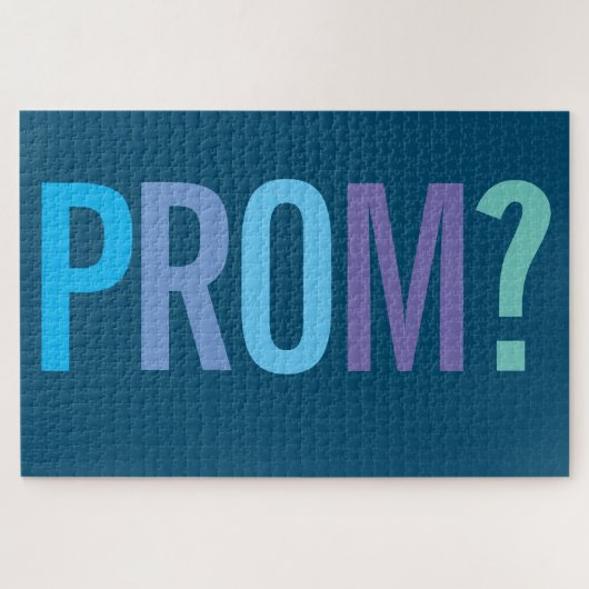 Prom? Frag sie/Ihm zu den Dance Secret Message Jig Puzzle (Horizontal)