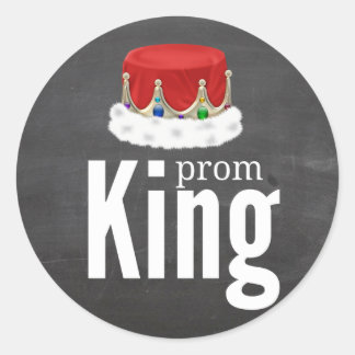 Prom King Runder Aufkleber