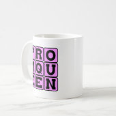 Prom-Königin, Kronzeuger-Student Kaffeetasse (Vorderseite Links)