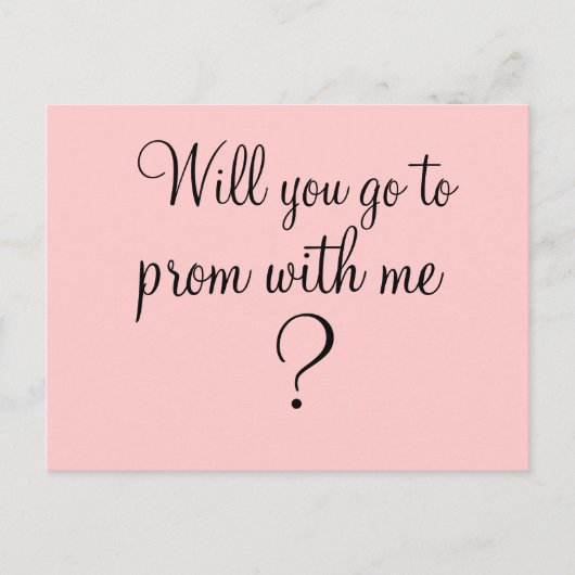 Prom mit mir? Ja/Nein Postkarte (Vorderseite)