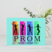 Prom nach dem Party Tanzen Einladungen (Stehend Vorderseite)