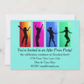 Prom nach dem Party Tanzen Einladungen (Rückseite)