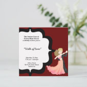 Prom Night Dance Einladung (Stehend Vorderseite)