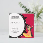 Prom Night Dance Einladung (Stehend Vorderseite)