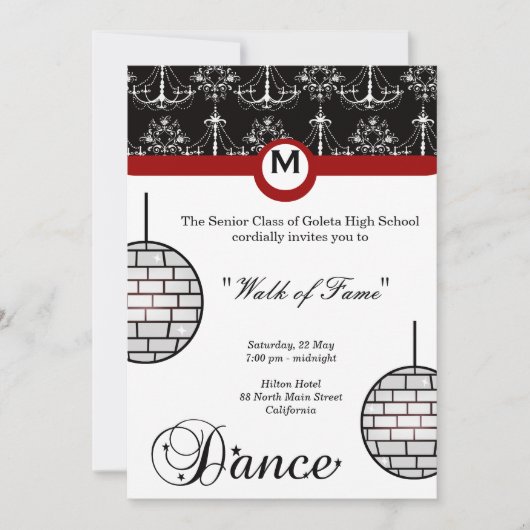 Prom Night Einladung (Vorderseite)