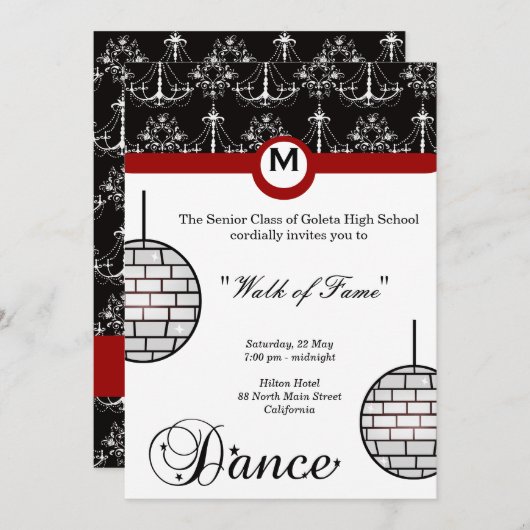 Prom Night Einladung (Vorne/Hinten)