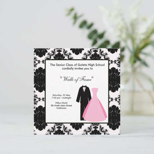 Prom Night Einladung (Stehend Vorderseite)