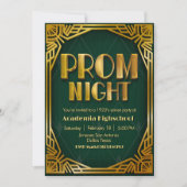 Prom Night - Gatsby Invitation Einladung (Vorderseite)
