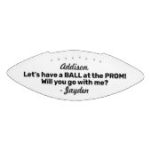 Prom or HOCO Propoal Cute Funny Promposal Idea Football (Panel)