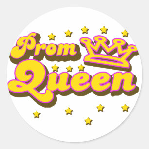 Prom Queen Runder Aufkleber