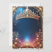 Prom Queencore Einladung : atemberaubendes königli (Rückseite)