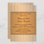Prom Senior formale Klasse 2099,Gold Bronze,Origin Einladung (Vorne/Hinten)