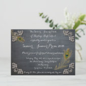 Prom Senior Junior, Chalkboard, Handschrift Einladung (Stehend Vorderseite)