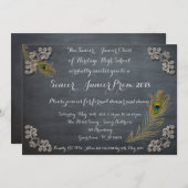 Prom Senior Junior, Chalkboard, Handschrift Einladung (Vorne/Hinten)