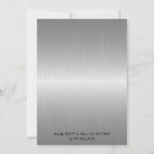 Prom Senior Junior, schwarz, Masquerade Maske Einladung (Rückseite)