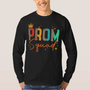 Prom Squad 2022 Senior Grad Graduation Party Leopa T-Shirt