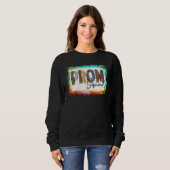 Prom Squad Leopard Bleached Abschluss Family Matc Sweatshirt (Vorne ganz)