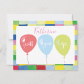 Prom Tanzvorschubballon Karte (Vorderseite)