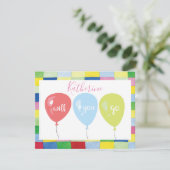 Prom Tanzvorschubballon Karte (Stehend Vorderseite)