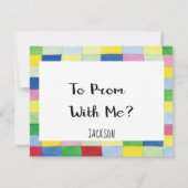 Prom Tanzvorschubballon Karte (Rückseite)