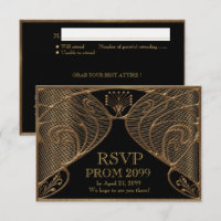 PROM UAWG, Great Gatsby, Gold auf schwarz
