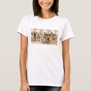Promenade bei Longchamps, 1802 (Stich) T-Shirt