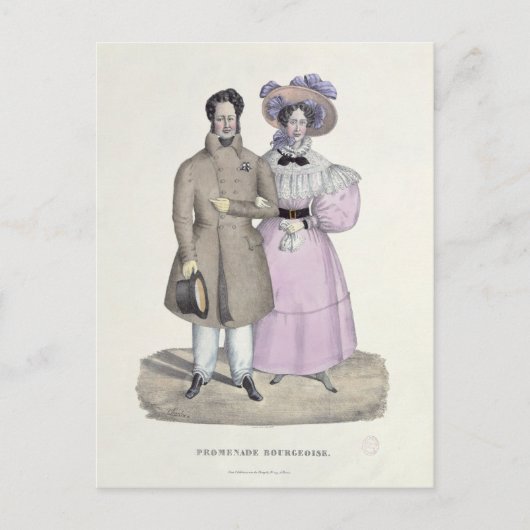 Promenade Bourgeoise Postkarte (Vorderseite)