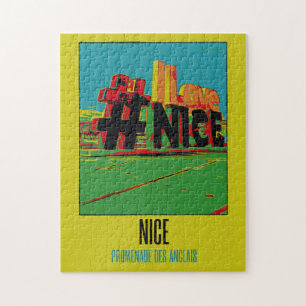 Promenade des Anglais avenue in Nizza Puzzle