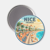 Promenade des Anglais Frankreich Magnet (Vorderseite/Rückseite)
