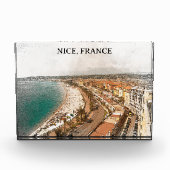 Promenade des Anglais in Nizza Fotoblock (Vorderseite)
