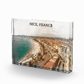 Promenade des Anglais in Nizza Fotoblock (Rechts)