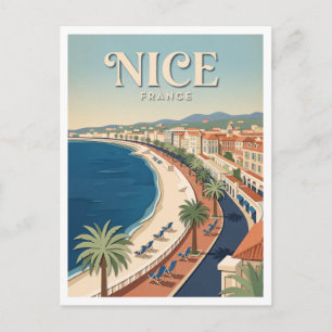 Promenade des Anglais Nizza Frankreich Postkarte
