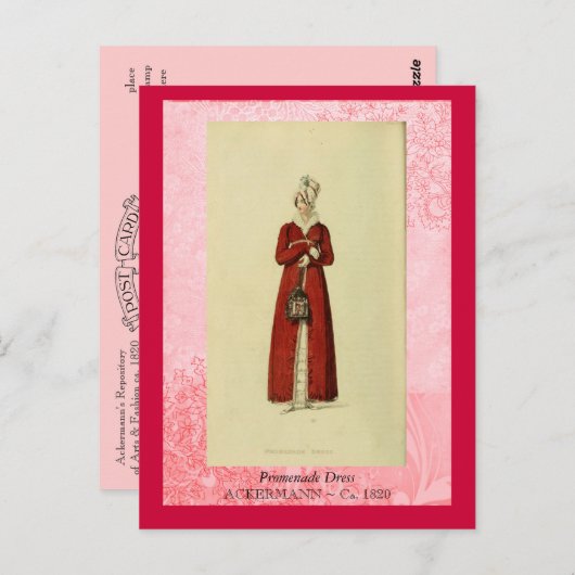 Promenade Dress Ackermann's Repository Postkarte (Vorne/Hinten)