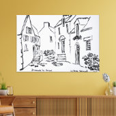 Promenade du Ruicard | La Roche-Bernard, Bretagne Leinwanddruck (Insitu (Wohnzimmer))